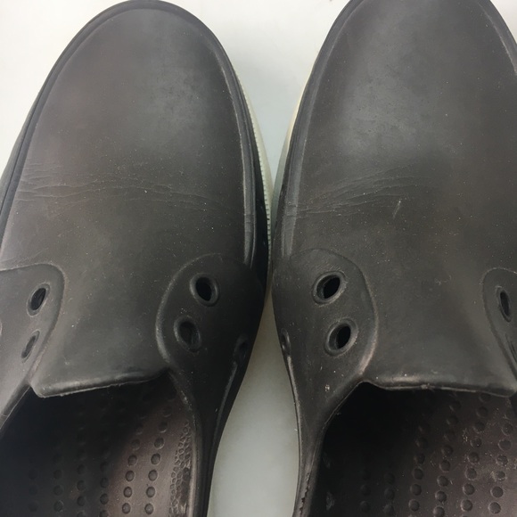 Native Unisex Sneaker Shoes Unisex Brown Perforated Low Top Slip Ons size 40 - Picture 8 of 11